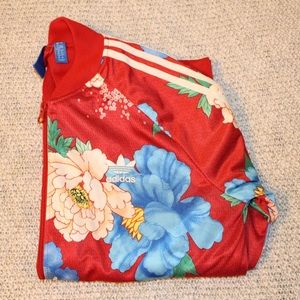 Adidas Floral Jacket (UK) M